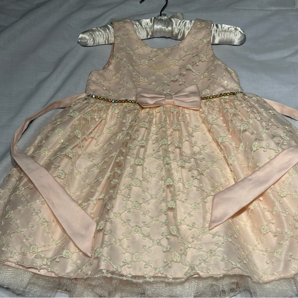 Elegant Cream Kids Formal Dress